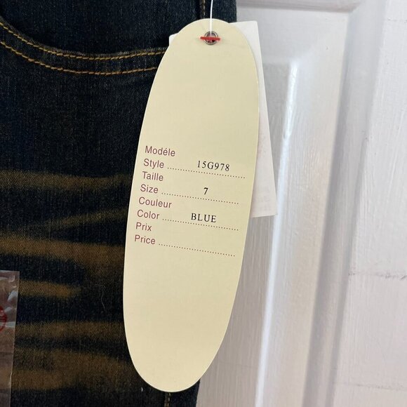 Vintage Revolt Jeans Woman's Stretch Blue Midrise Boot Cut Jeans Sz 7 - Picture 4 of 12